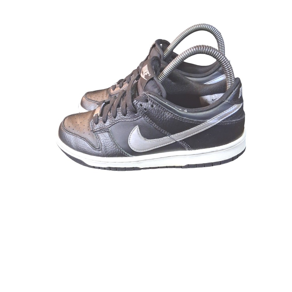Nike Shoes Womens 8.5 Youth 7Y Dunk‎ Low "Black Chrome" Basketball Sneakers